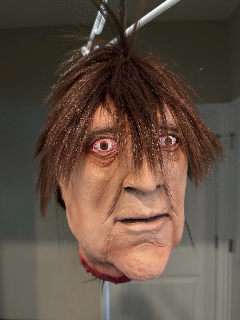 Creepy Hanging Severed Head Halloween Creepy Hanging Severed Head Halloween Prop